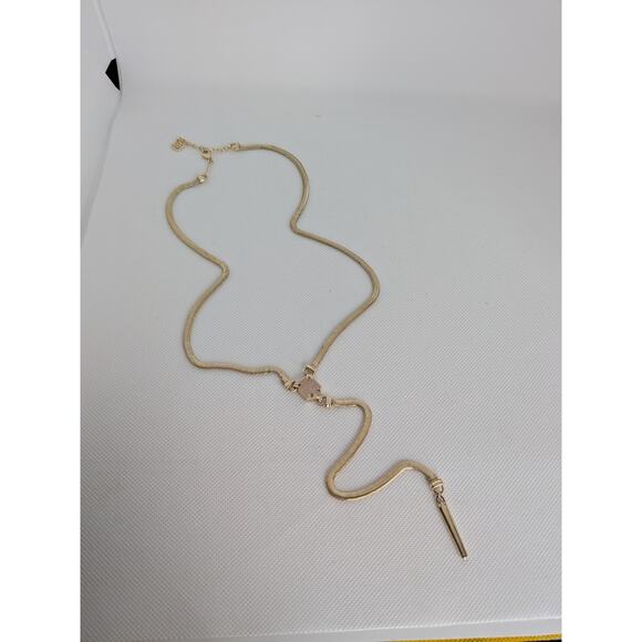 Kendra Scott Starla Y Necklace Gold With Druzy 24.5" Adjustable Lobster Clasp - Picture 10 of 10